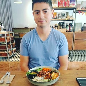 Teriyaki tempeh at Plants in Taipei