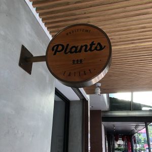 Storefront sign at Plants in Taipei