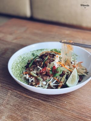 Tropical Cold Noodels at Plants in Taipei