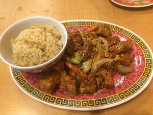 Kung Pao chicken at Bok Choy in San Antonio