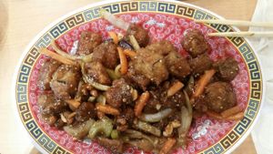 general tsos chickn at Bok Choy in San Antonio