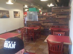 inside seating (there's more around the corner) at Rovente Pizzeria - Downtown in Portland