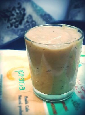 A delicious natural fruit ice cream. #vegan #desserts at Prana Health Cafe in Bangalore