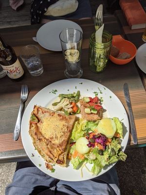 crepes with fresh salad at Mesa in Esch-sur-alzette