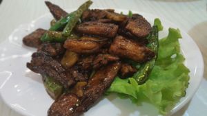 Fried Deer Meat at Mama Vege in Tanjung Tokong
