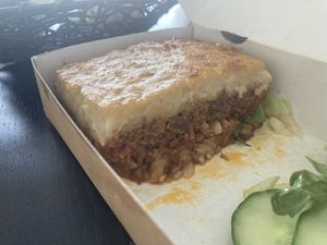 pastitsio at Veganaki in Athens