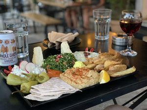 Appetizer platter  at Veganaki in Athens
