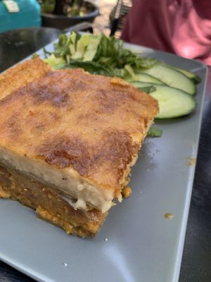 Moussaka at Veganaki in Athens
