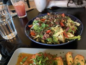 Salad at Veganaki in Athens