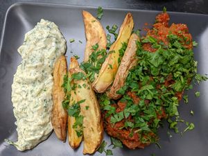 lovely staff and a great place to eat traditional vegan dishes at Veganaki in Athens