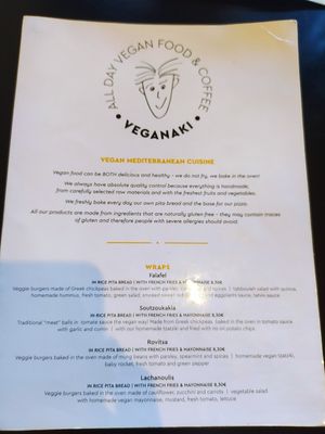 Menu 1 at Veganaki in Athens