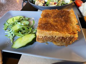 Moussaka   at Veganaki in Athens