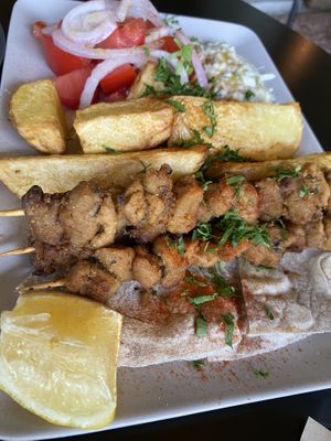 Souvlaki   at Veganaki in Athens