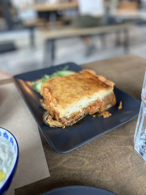 Moussaka 1 - Moussaka 9.8€  at Veganaki in Athens