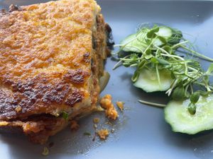 Best Moussaka ever!   at Veganaki in Athens