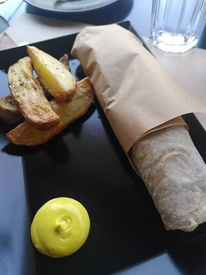 soya souvlaki at Veganaki in Athens