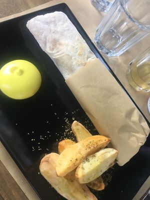 Vegan souvlaki  at Veganaki in Athens