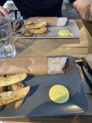 Souvlaki! Highly recommended   at Veganaki in Athens