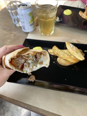 Souvlaki  at Veganaki in Athens