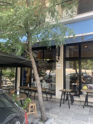From outside  at Veganaki in Athens