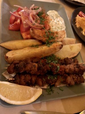 Souvlaki   at Veganaki in Athens