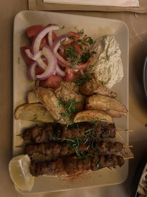 Souvlaki   at Veganaki in Athens