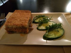 Moussaka at Veganaki in Athens
