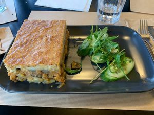 Vegan Moussaka (10,50€)  at Veganaki in Athens