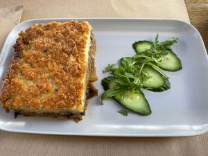 Moussaka  at Veganaki in Athens