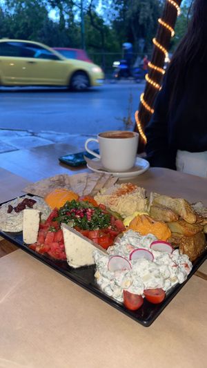 Appetizer platter   at Veganaki in Athens
