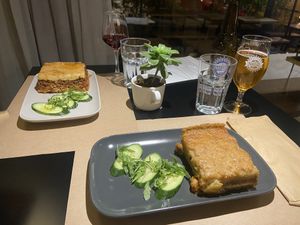 Plus local wine and beer   at Veganaki in Athens