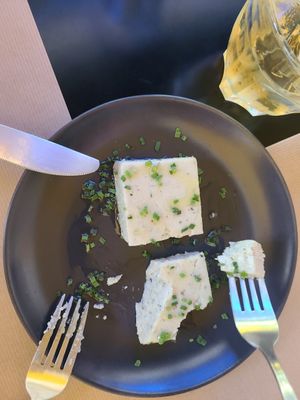 Vegan feta at Veganaki in Athens