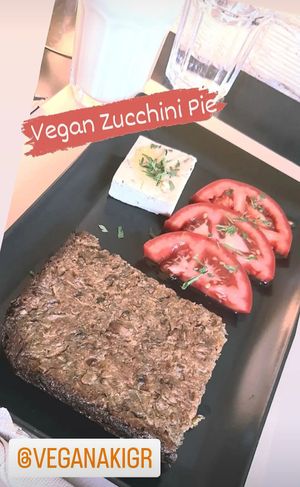 Vegan Zucchini Pie at Veganaki in Athens