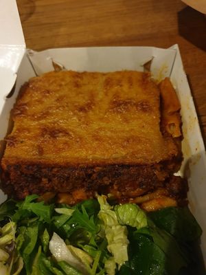 Pastitsio €11.00 at Veganaki in Athens