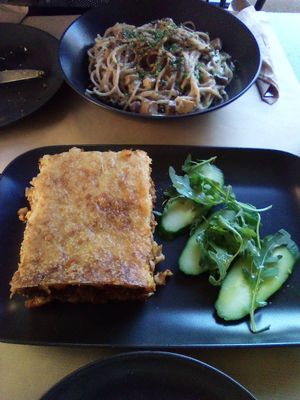 Pastitsio at Veganaki in Athens