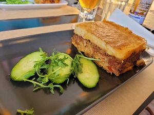 Pastitsio at Veganaki in Athens