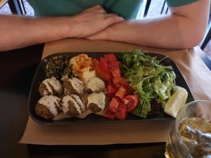 Falafel at Veganaki in Athens