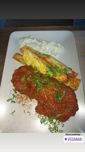 Delicious soutzoukakia 🌱😍 at Veganaki in Athens