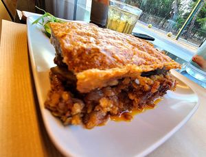 Mousaka at Veganaki in Athens