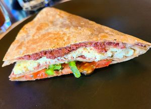 Cheese Pita Pocket at Veganaki in Athens