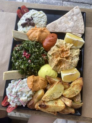 Appertizer platter   at Veganaki in Athens