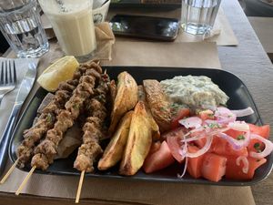 Souvlaki  at Veganaki in Athens