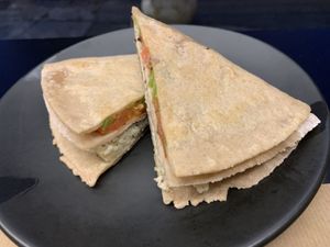 Cheese pita  at Veganaki in Athens