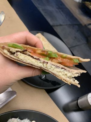 Cheese pita  at Veganaki in Athens