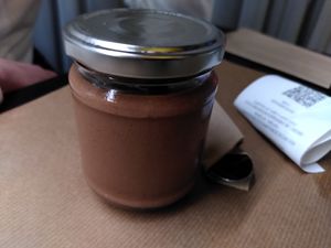 Hazelnut cream at Veganaki in Athens