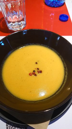 Free Soup at Veganaki in Athens