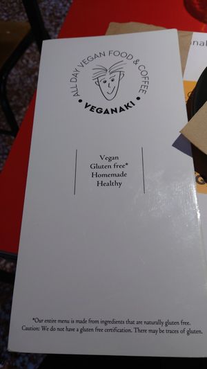 Menu 1 at Veganaki in Athens