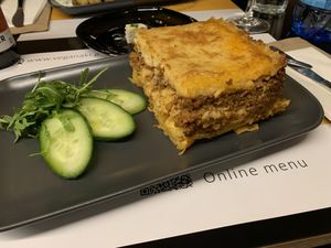 Pastitsio  at Veganaki in Athens