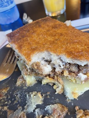 Moussaka 😋  at Veganaki in Athens