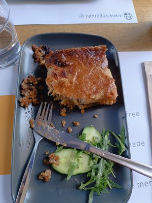 Mousakas at Veganaki in Athens